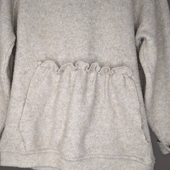 ๐ 2 for 20 ๐ Zara Plush Marle Beige Crewneck - Picture 3 of 4